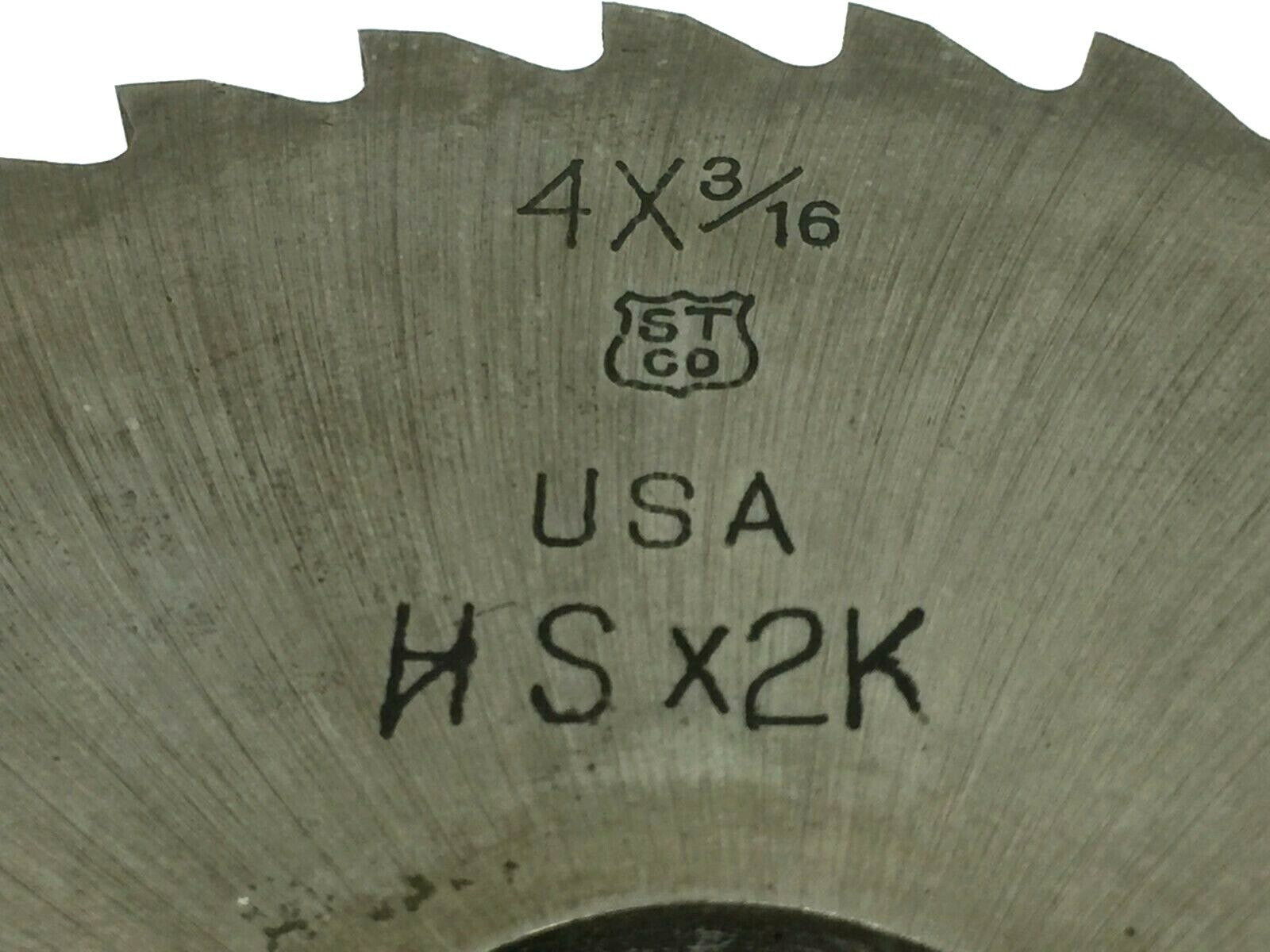 ST. Co HSx2K 4x3/16x1 Side Milling Cutter Cutting Blade, 36-Teeth - New – Open box - Maverick Industrial Sales