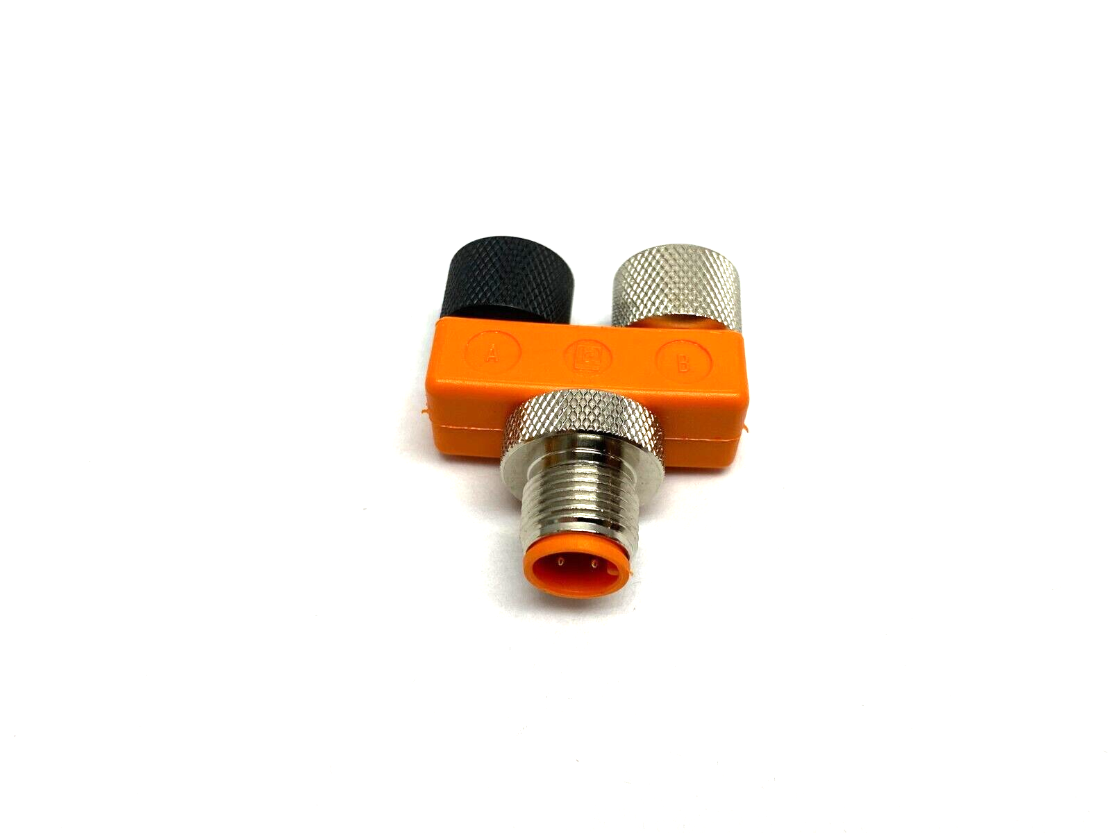 Lumberg Automation ASBS 2-M12-4S-90 M12 Male to Dual M12 Female Cable Splitter - Maverick Industrial Sales
