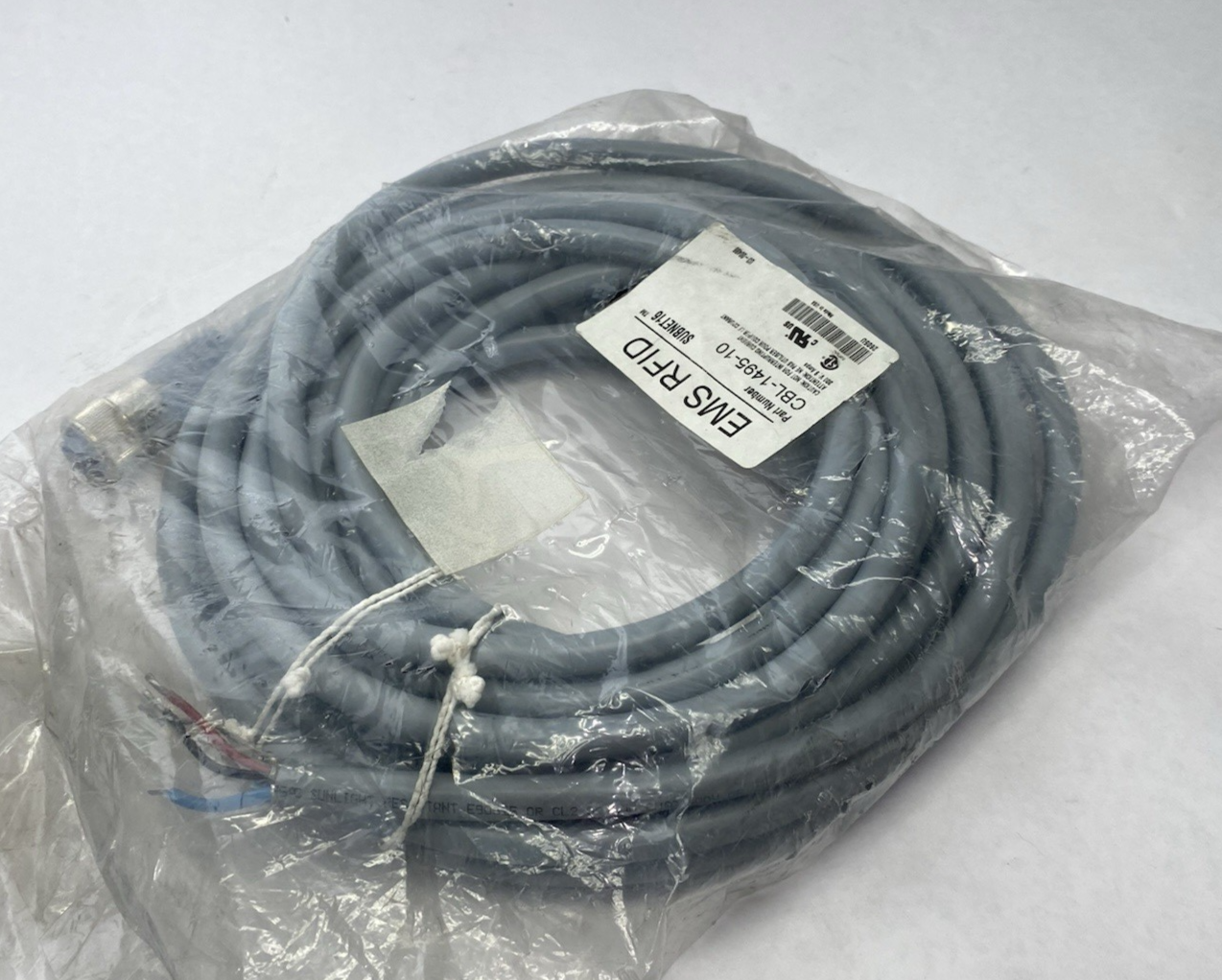 EMS Datalogic CBL-1495-10 SUBNET16 THICKNET Connection Cable Female to Leads - Maverick Industrial Sales