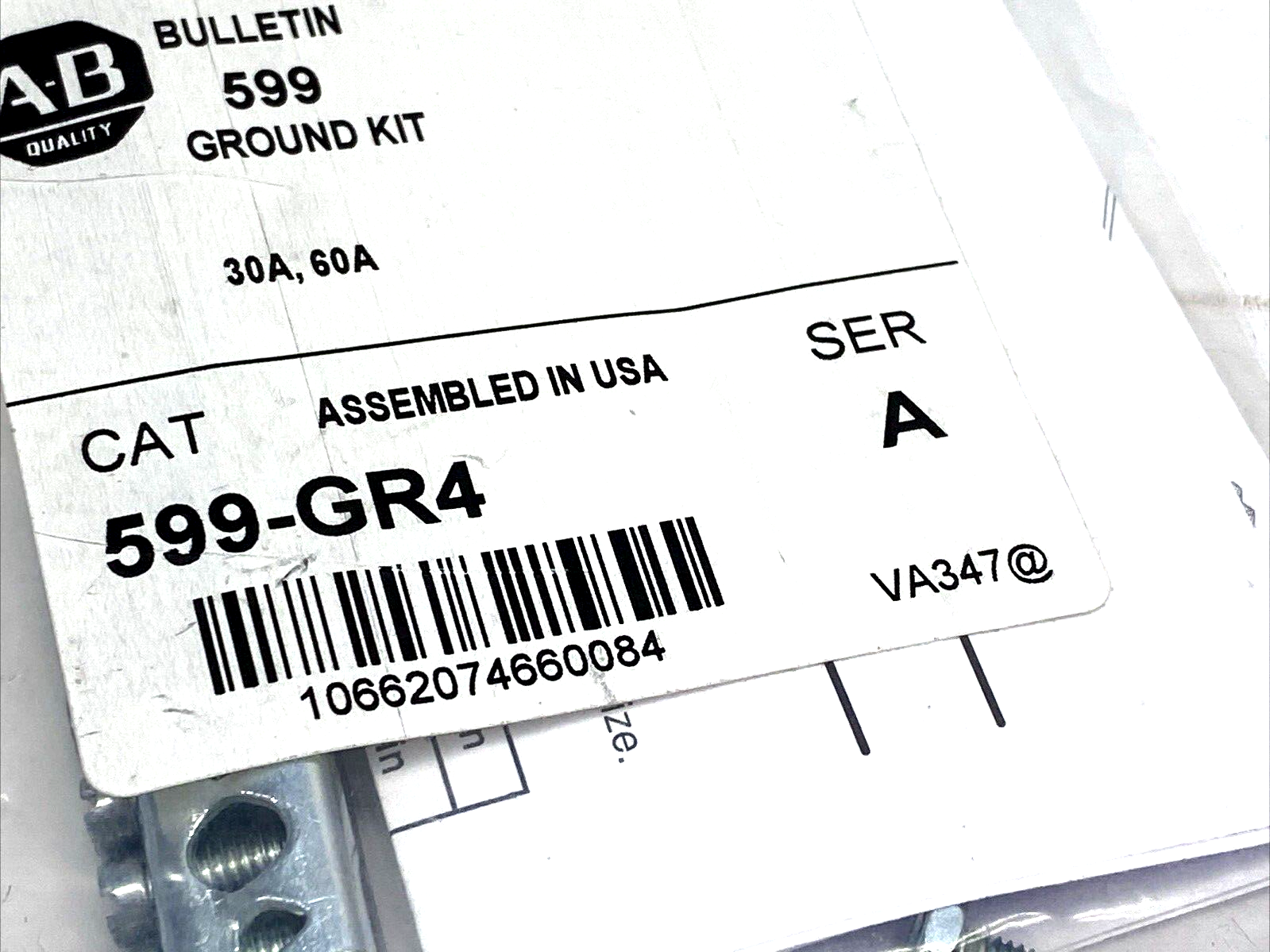 Allen Bradley 599-GR4 Ser. A Ground Lug Kit 30A-60A LOT OF 3 - Maverick Industrial Sales