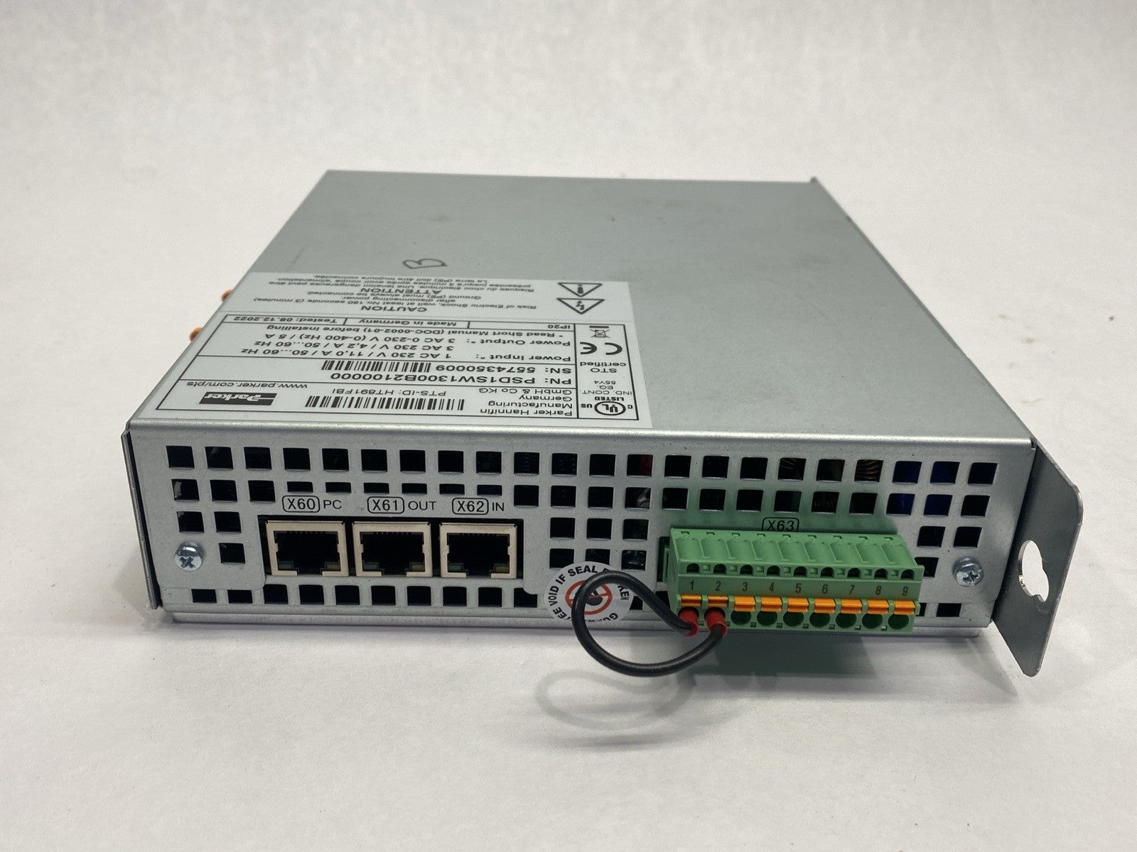 PSD1SW1300B2100000 | Parker Servo Drive Single Axis 5A 230VAC 2.3kVA - Used - Maverick Industrial Sales