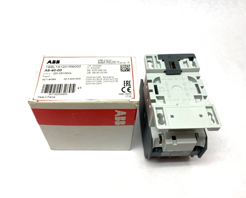 ABB 1SBL141201R8000 Contactor A9-40-00 220-230V 50Hz / 230-240V 60Hz - Maverick Industrial Sales