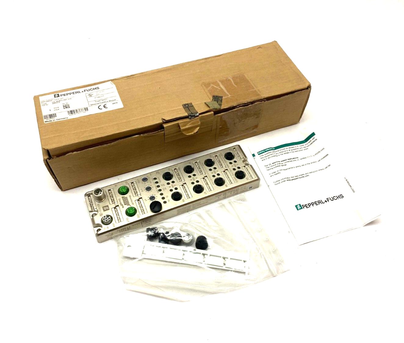 Pepperl+Fuchs ICE1-8DI8DO-G60L-V1D Ethernet Fieldbus Module 295312 - Maverick Industrial Sales