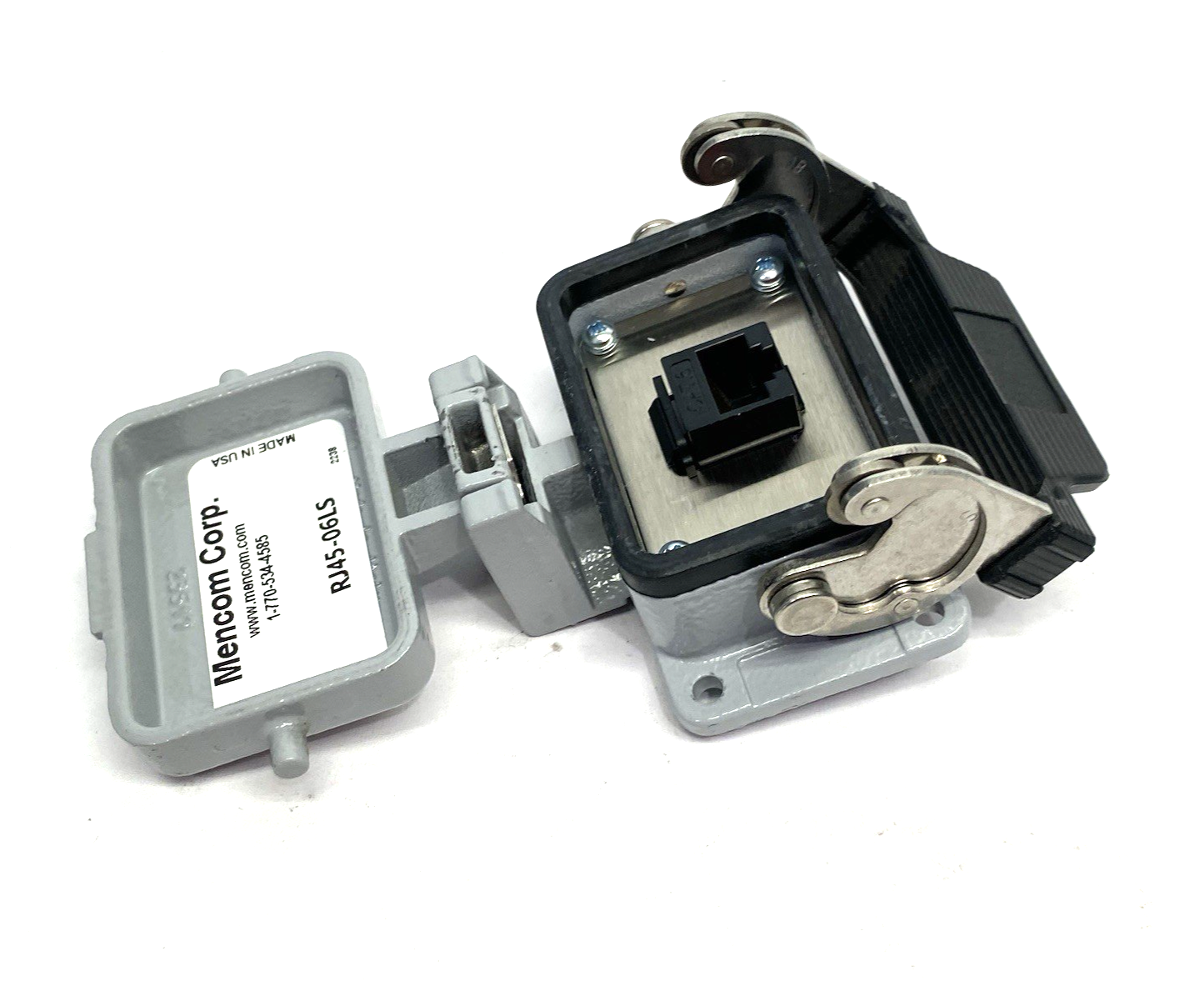 Mencom RJ45-06LS Panel Interface Connector with, RJ45, in a 06LS housing - Maverick Industrial Sales