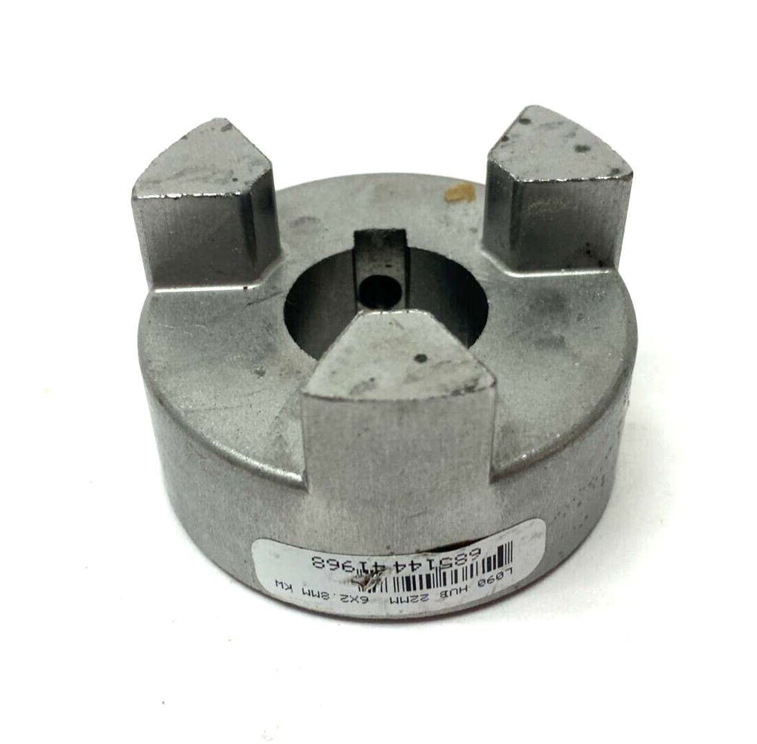 68514441968 | Lovejoy Jaw Hub Coupling L090 22mm Keyed 6X2.8mm KW - New – Open box - Maverick Industrial Sales