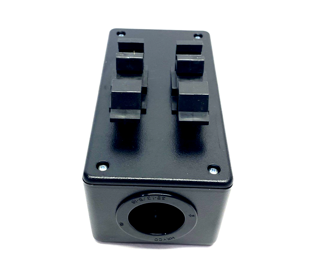 41089-6DN | Leviton 6-Port Din Rail Mount Box, Black - New – Open box - Maverick Industrial Sales