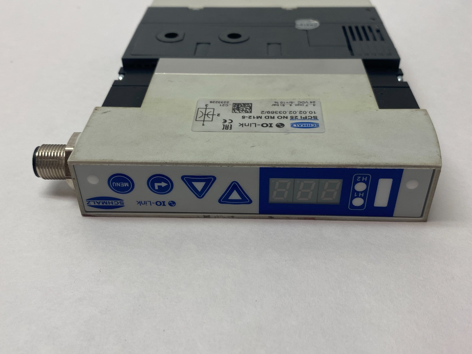 Schmalz SCPi 25 NO RD M12-5 Compact Vacuum Ejector M12 5-Pin, 10.02.02.03369/2 - Maverick Industrial Sales