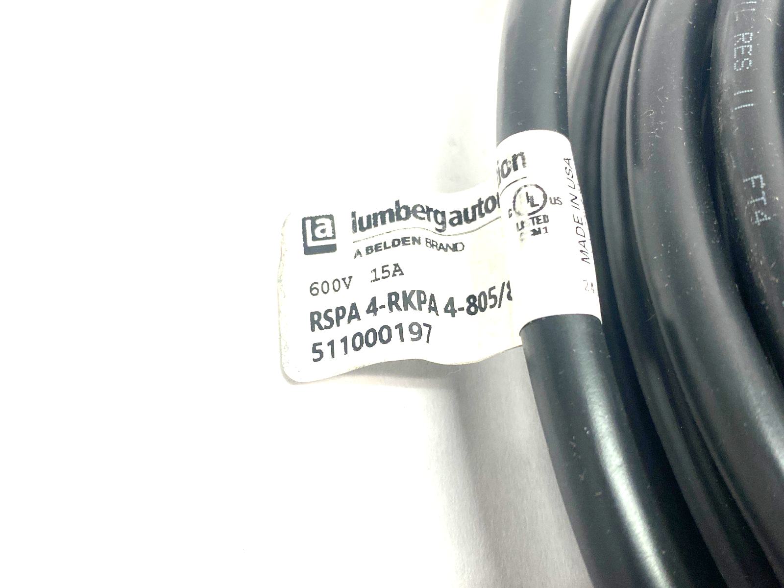 Lumberg RSPA 4-RKPA 4-805/8M Mini-Power Double Ended Cordset 511000197 - Maverick Industrial Sales