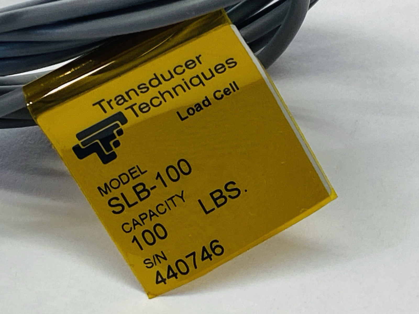Transducer Techniques SLB-100 Strain Gauge Compression Load Cell 0-100lb - Maverick Industrial Sales