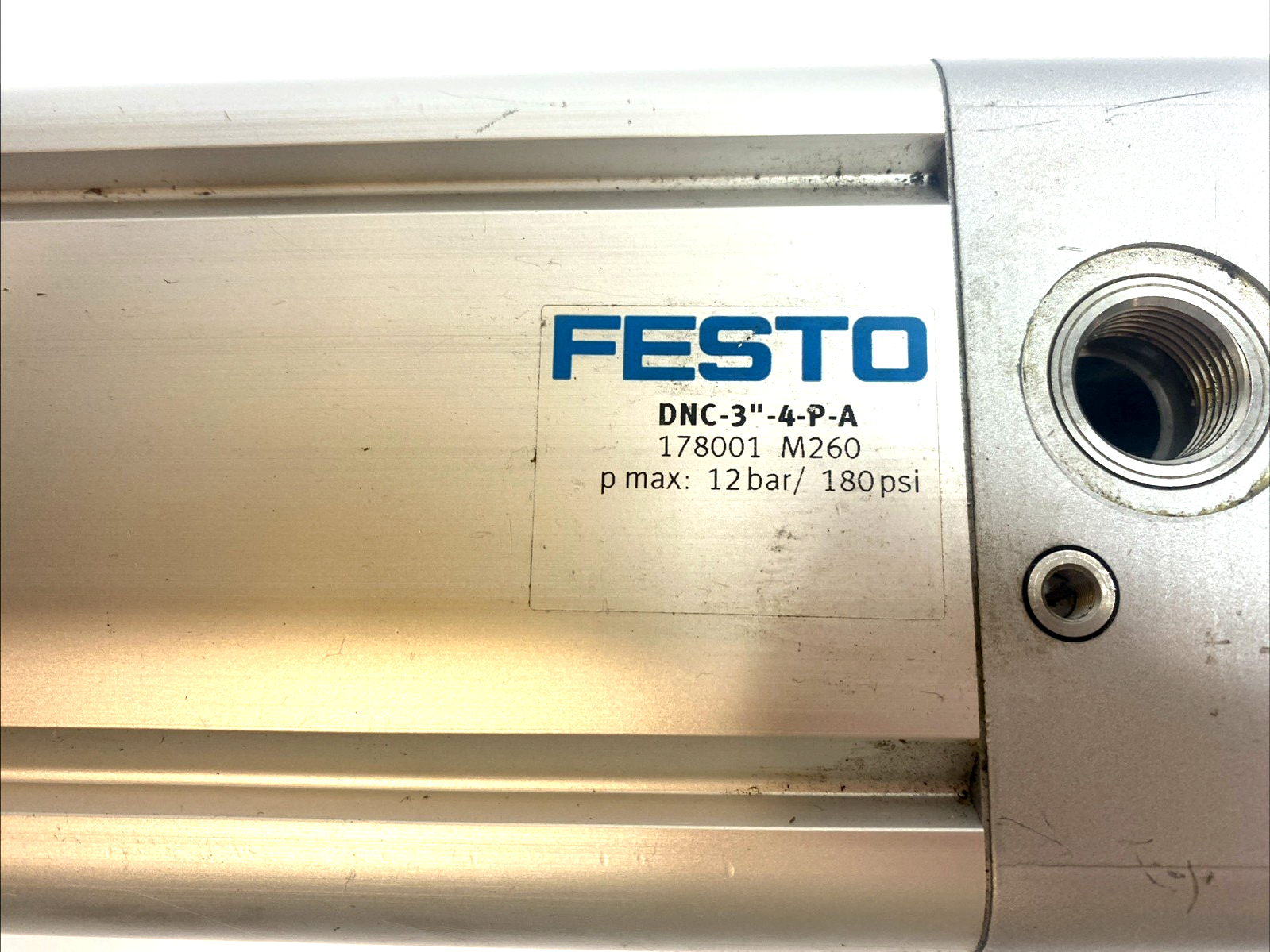 Festo DNC-3″-4″-P, Profile Pneumatic Cylinder Barrel 178001 - Maverick Industrial Sales