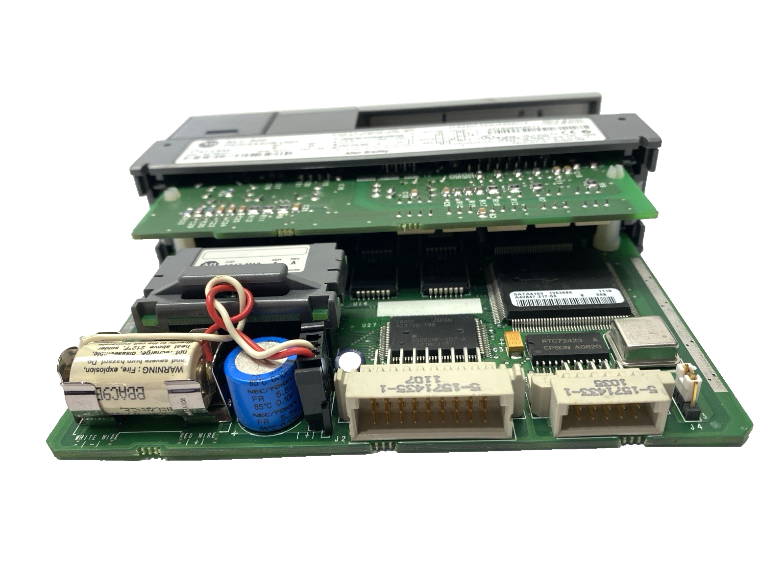 1747-L532 | Allen Bradley Ser. E Rev. D SLC 500 Processor Unit 1747-OS302 Ser. C - For parts or not working - Maverick Industrial Sales