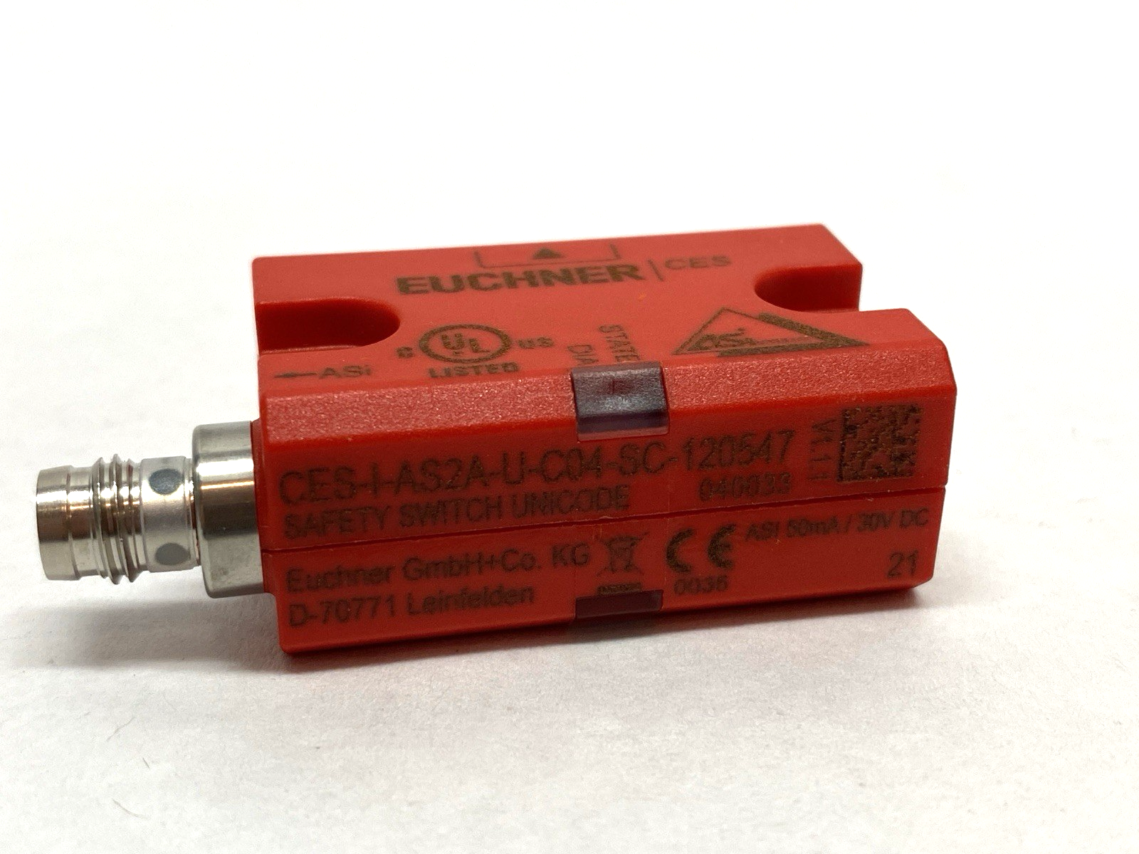 Euchner CES-I0AS2A-U-C04-SC-120547 M8 CES Safety Switch - Maverick Industrial Sales