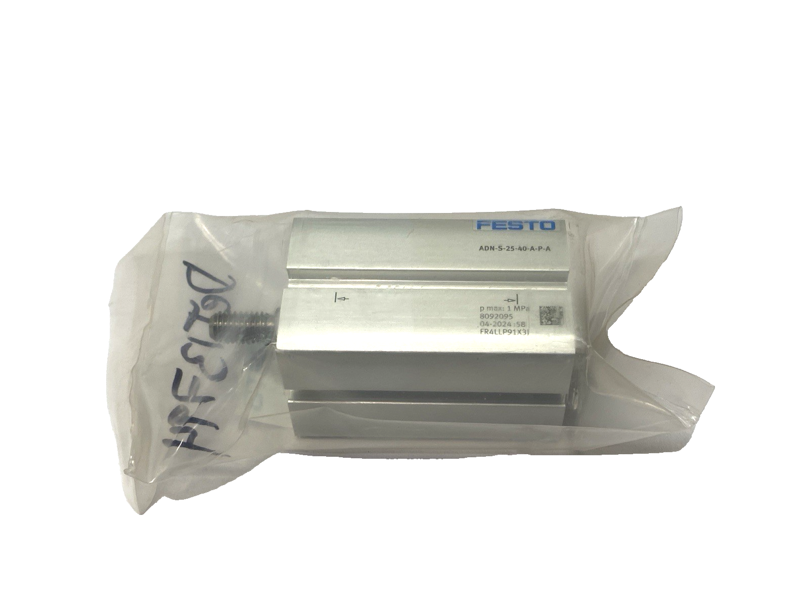 Festo ADN-S-25-40-A-P-A Pneumatic Compact Cylinder 25mm Bore 40mm Stroke 8092095 - Maverick Industrial Sales