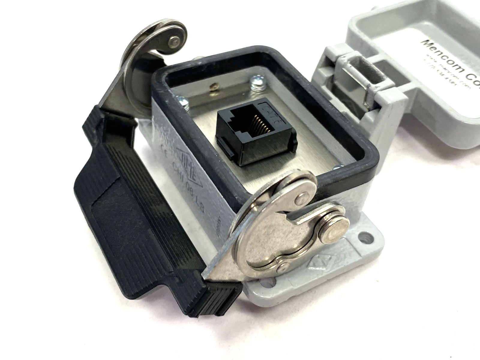 Mencom RJ45-06LS Panel Interface Connector with, RJ45, in a 06LS housing - Maverick Industrial Sales