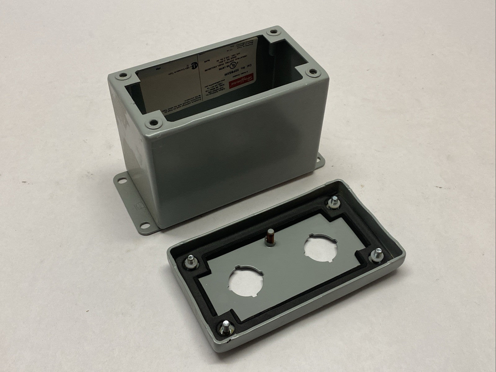 Hoffman E2PBGXM Deep Pushbutton Enclosure 2PB x 22.5mm - Maverick Industrial Sales