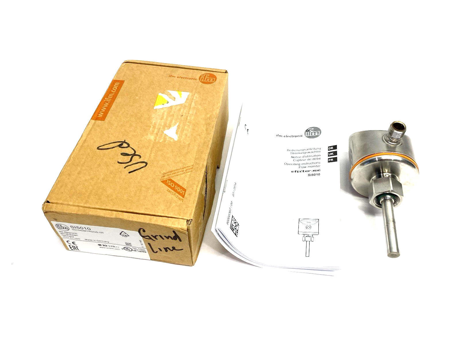 SI5010 | Ifm Flow Monitor for Liquid/Gas, Bar Graph Display SID10ADBFPKG/US-100 - Used - Maverick Industrial Sales