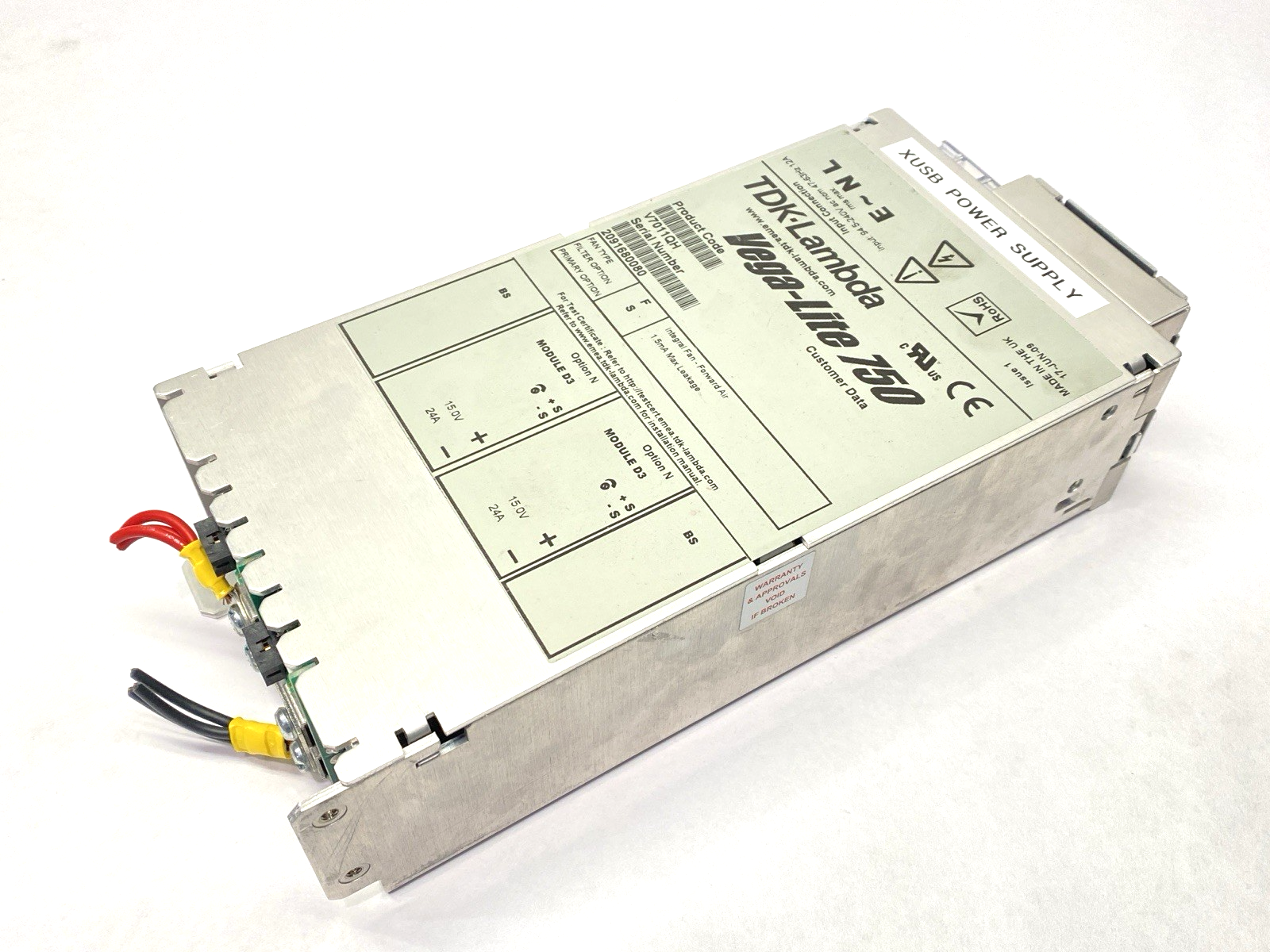 V7011QH | TDK-Lambda Vega-Lite 750 Power Supply 24A 15V - Used - Maverick Industrial Sales