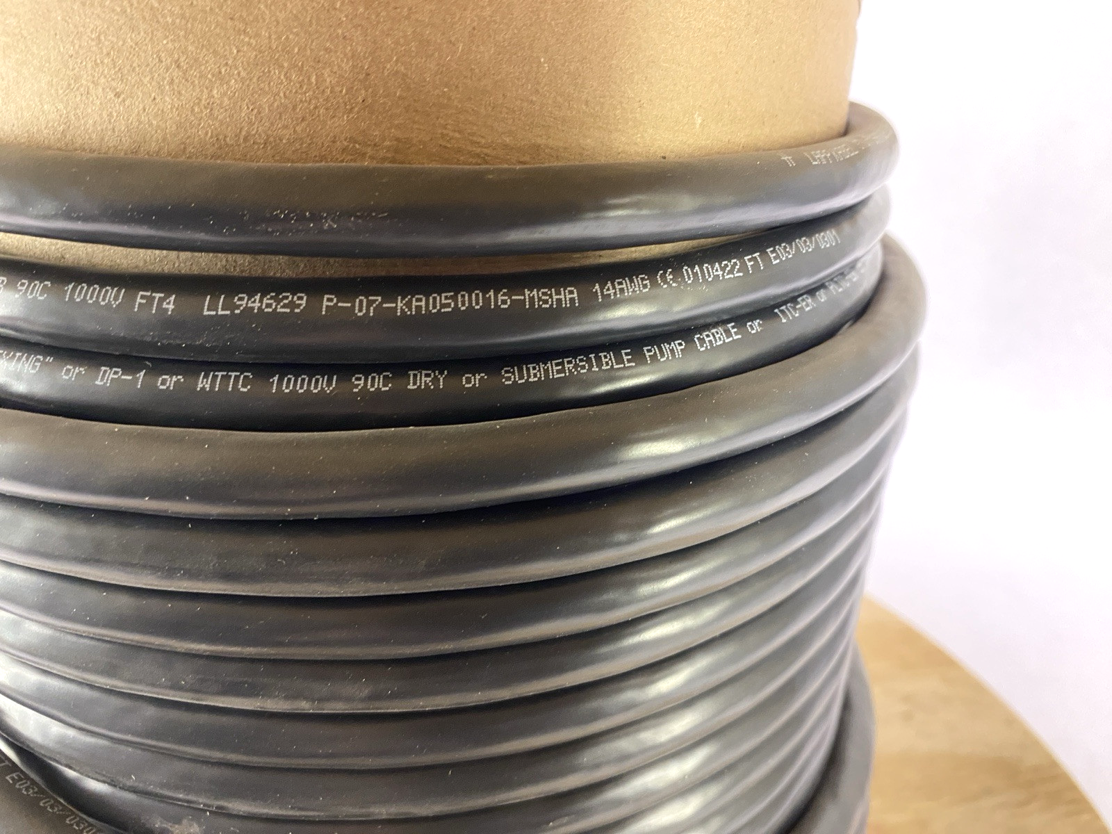 LAPP 2214040 Cable OLFLEX TRAY II CY 4G2.5 14/4C 90 FT 4C 14 AWG Black - Maverick Industrial Sales