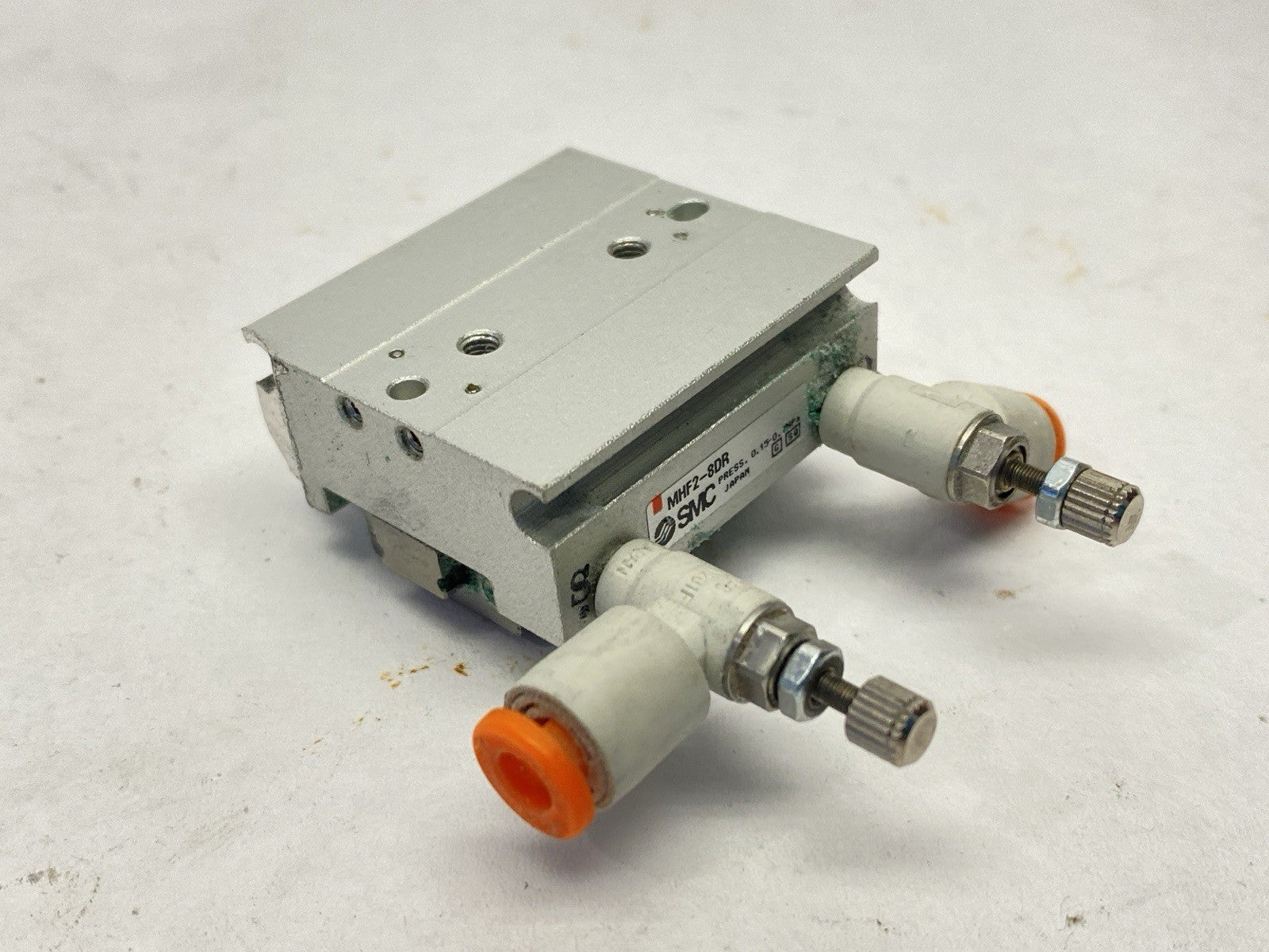 MHF2-8DR | SMC Pneumatic Gripper 8mm Bore Short Stroke - For parts or not working - Maverick Industrial Sales