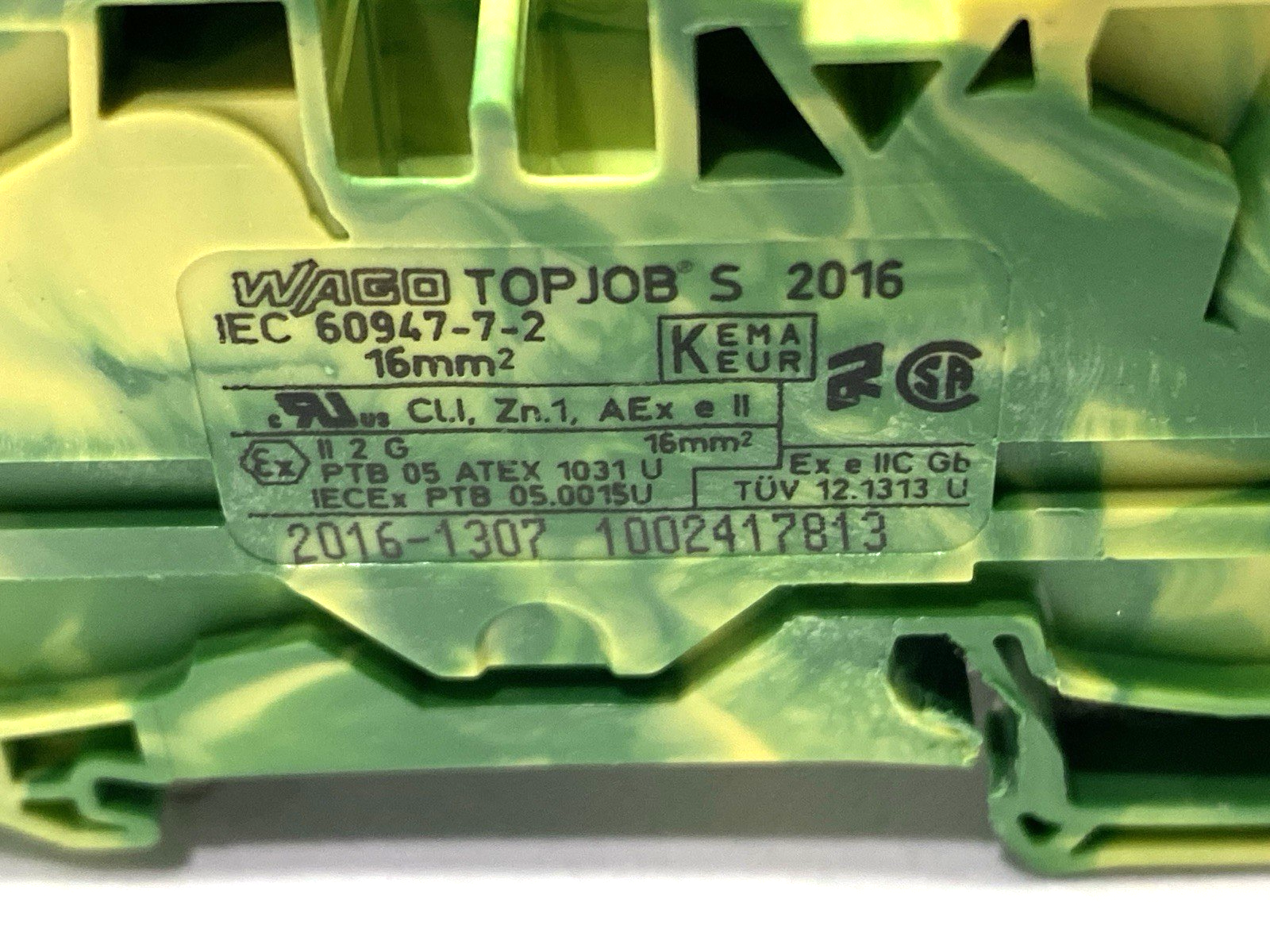 2016-1307 | Wago Topjobs Ground Terminal Block LOT OF 2 - Used - Maverick Industrial Sales