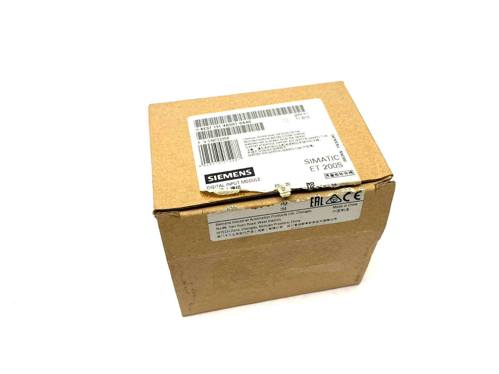 Siemens 6ES7 131-4BD01-0AA0 SIMATIC ET 200S Digital Input Module DC24V BOX OF 5 - Maverick Industrial Sales