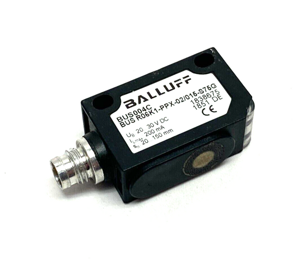 Balluff BUS004C Digital Ultrasonic Sensor 20-250mm BUS R06K1-PPX-02/015-S75G