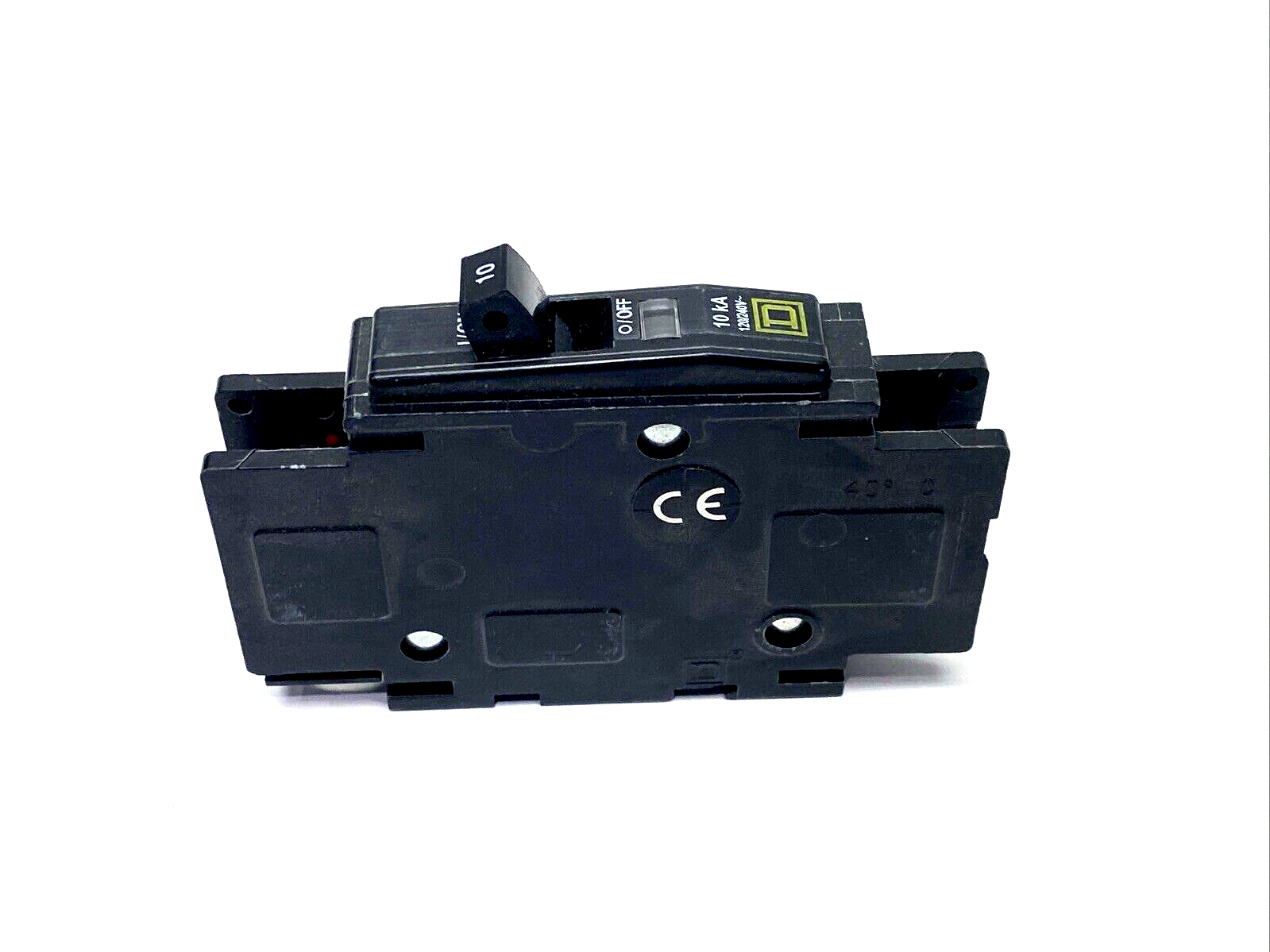 Square D QOU110 Mini Circuit Breaker 10A 1P 120/240VAC 10kA, DIN Rail, LOT OF 2 - Maverick Industrial Sales