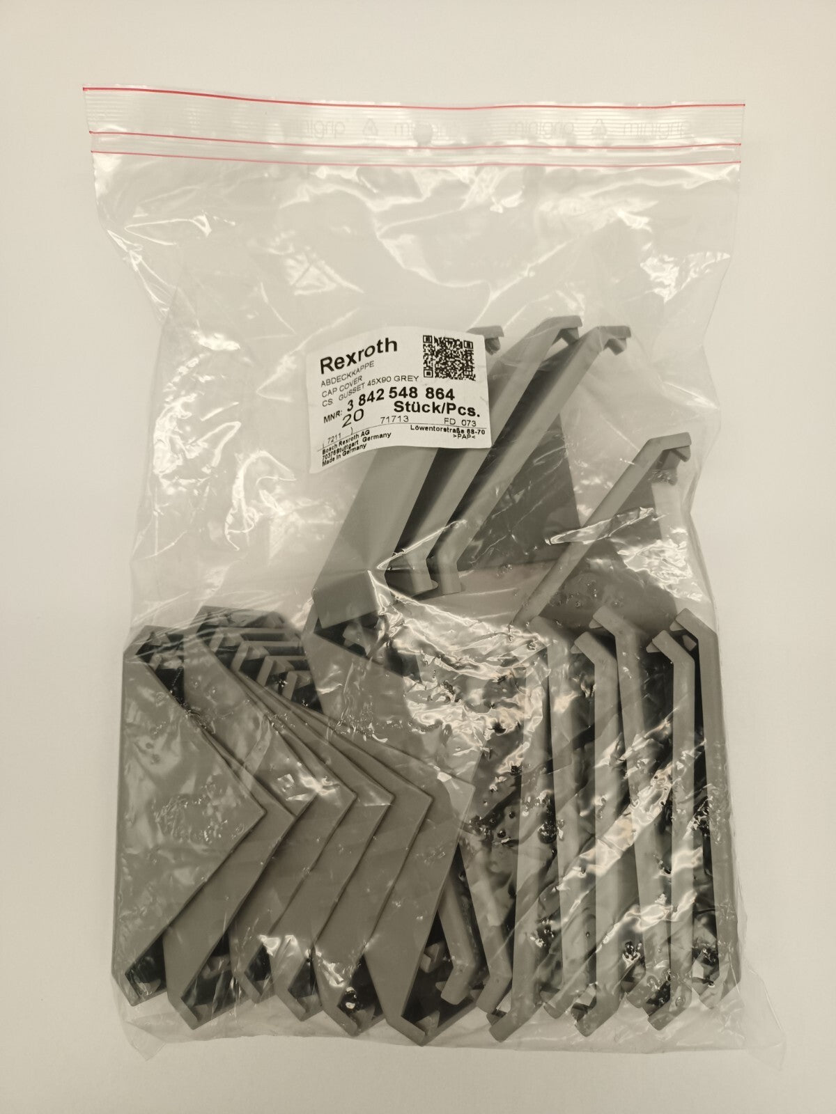 5438864 3842548864 | Bosch Rexroth 3842548864 Gusset Cover Cap Signal Gray ...