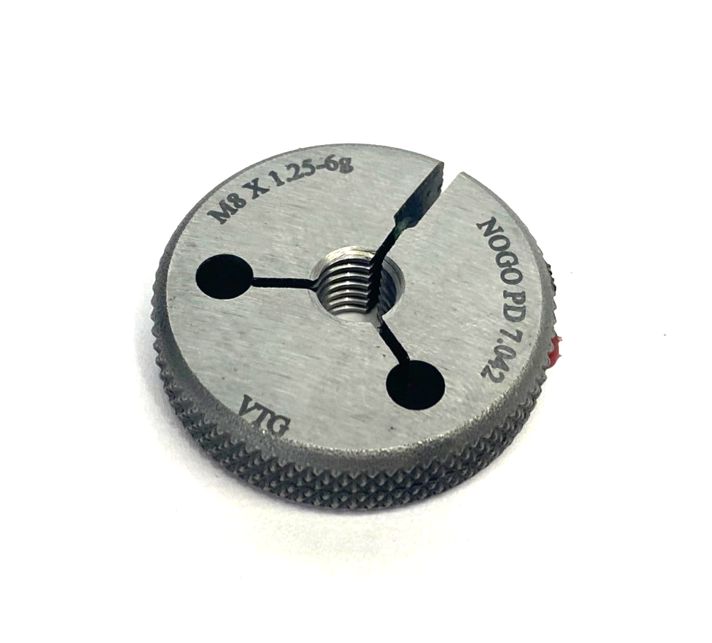 Vermont Gage 362120520 Threaded Ring Gauge M8x1.25-6G NOGO PD 7.042 - Maverick Industrial Sales