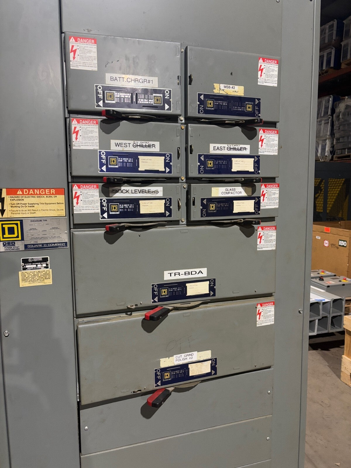 Square D QED 2 Power Style Switchboard, 3000A, (2) QMB364W, (2) QMB362TW - Maverick Industrial Sales