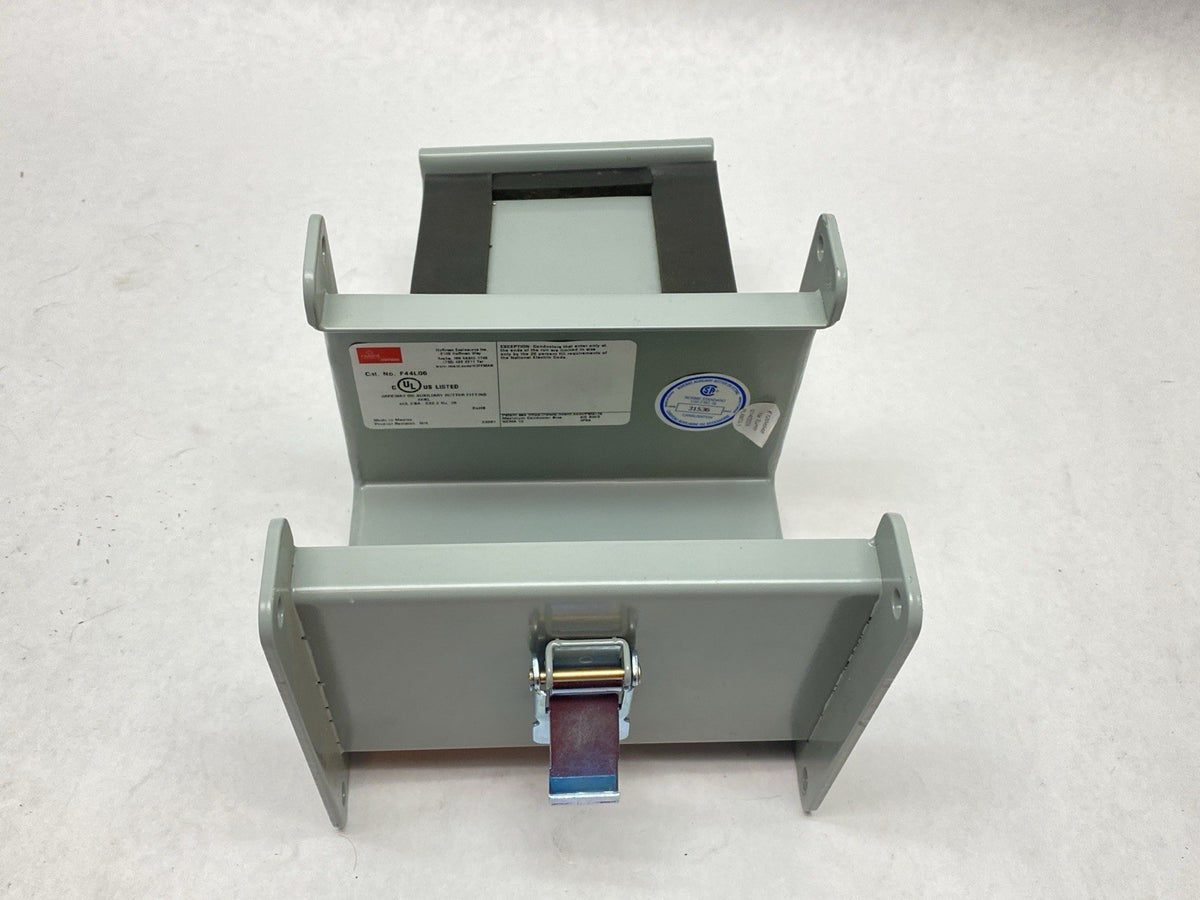 F44L06 | Hoffman nVent Lay-in Wireway Section Straight Hinged Cover Gray - New – Open box - Maverick Industrial Sales