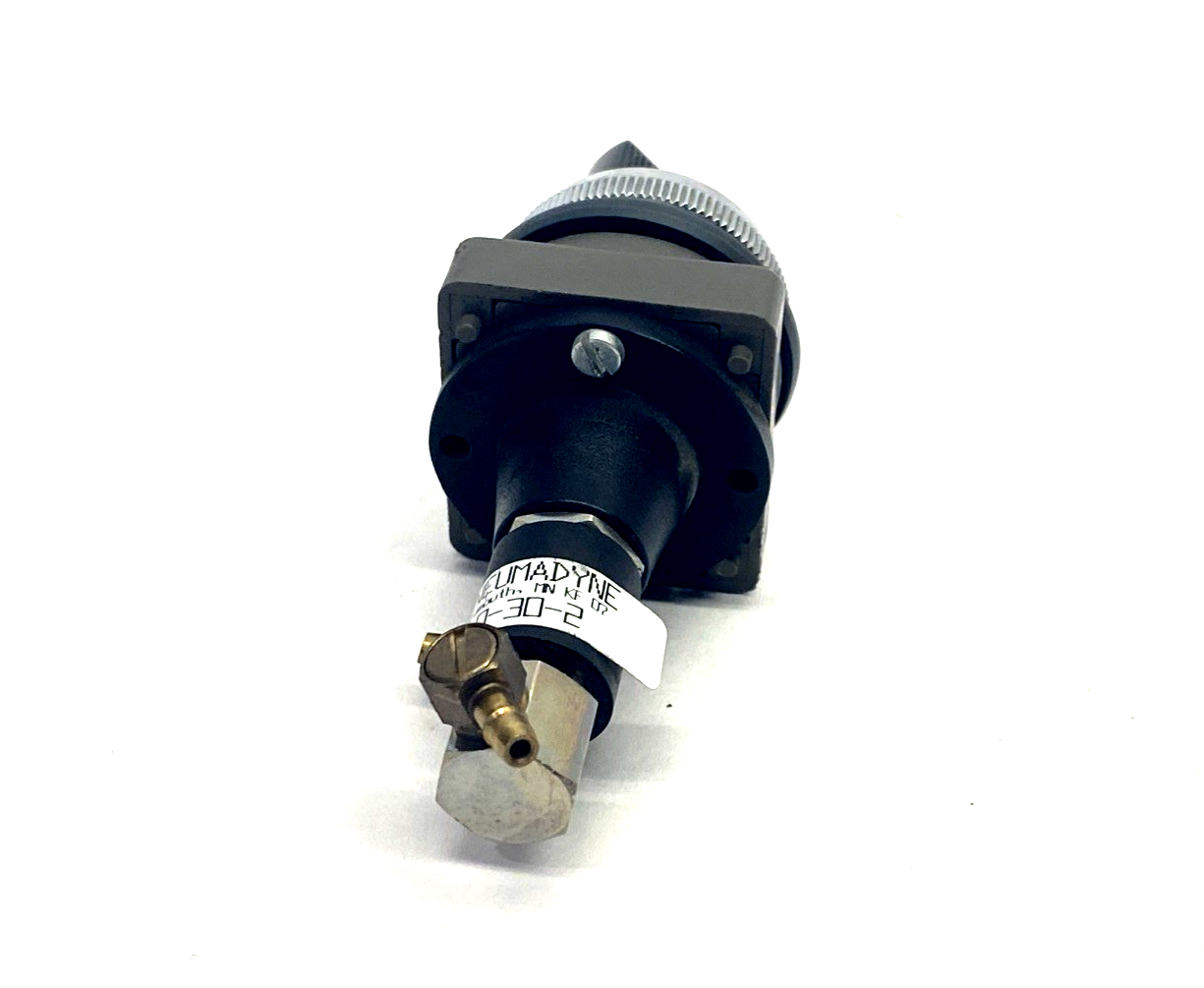 Pneumadyne A0-30-2 3-Way Pneumatic Control Valve w/ IDEC ASN Operator Knob - Maverick Industrial Sales