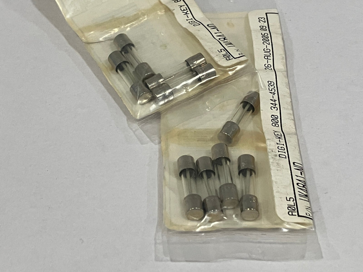 WK4841-ND | Littlefuse Fuse T-LAG 500mA 250V 5X20mm LOT OF 9 - New – Open box - Maverick Industrial Sales