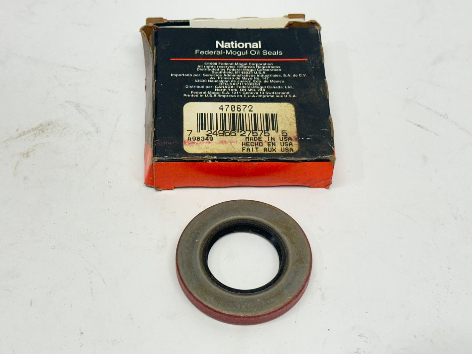 National Federal Mogul 471763 Oil Seal 1.125 x 2.000 x 0.250" - Maverick Industrial Sales