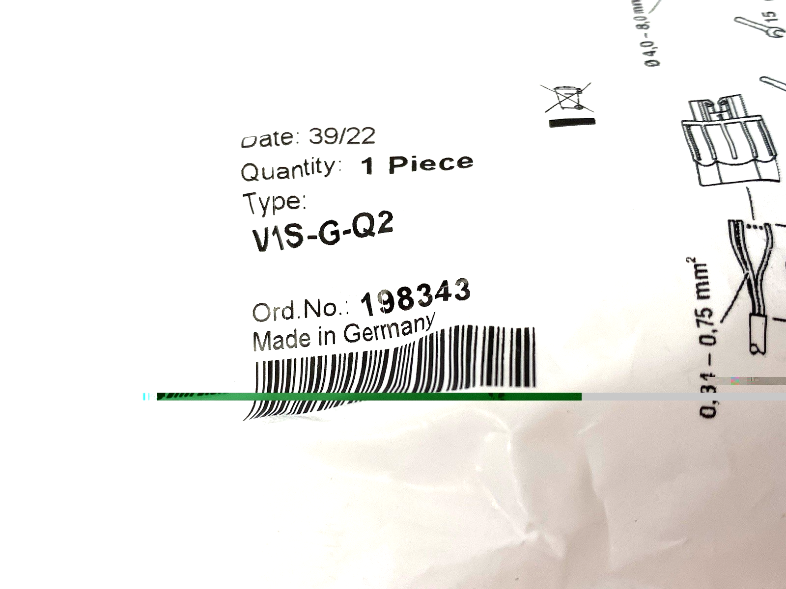 Pepperl+Fuchs VIS-G-Q2 Field Wireable Connector A-Coded M12 4-Pin 198343 - Maverick Industrial Sales