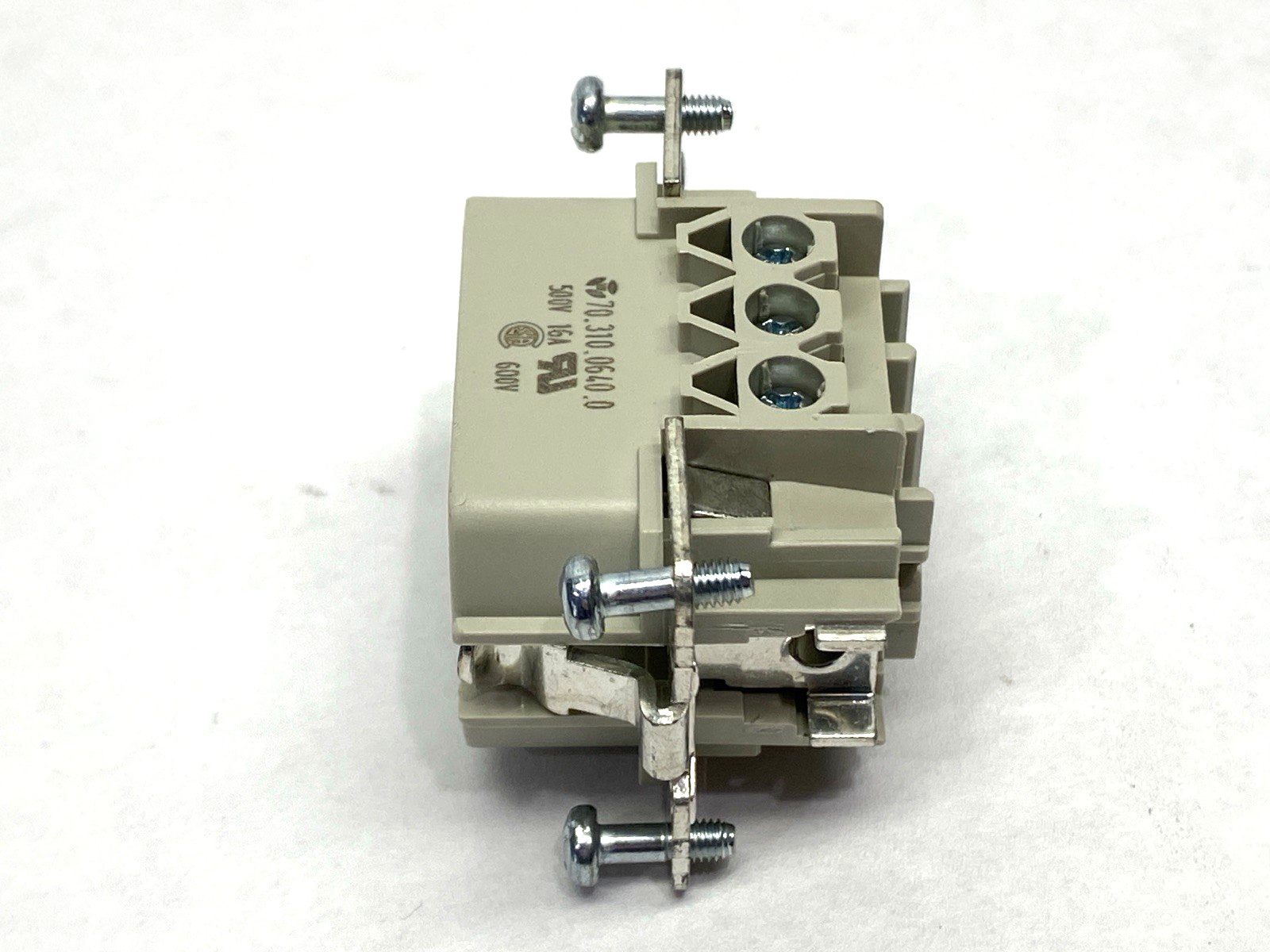 Wieland 70.310.0640.0 Male Insert Screw Type BAS STS 6 2,5 50 600V 16A LOT OF 2 - Maverick Industrial Sales