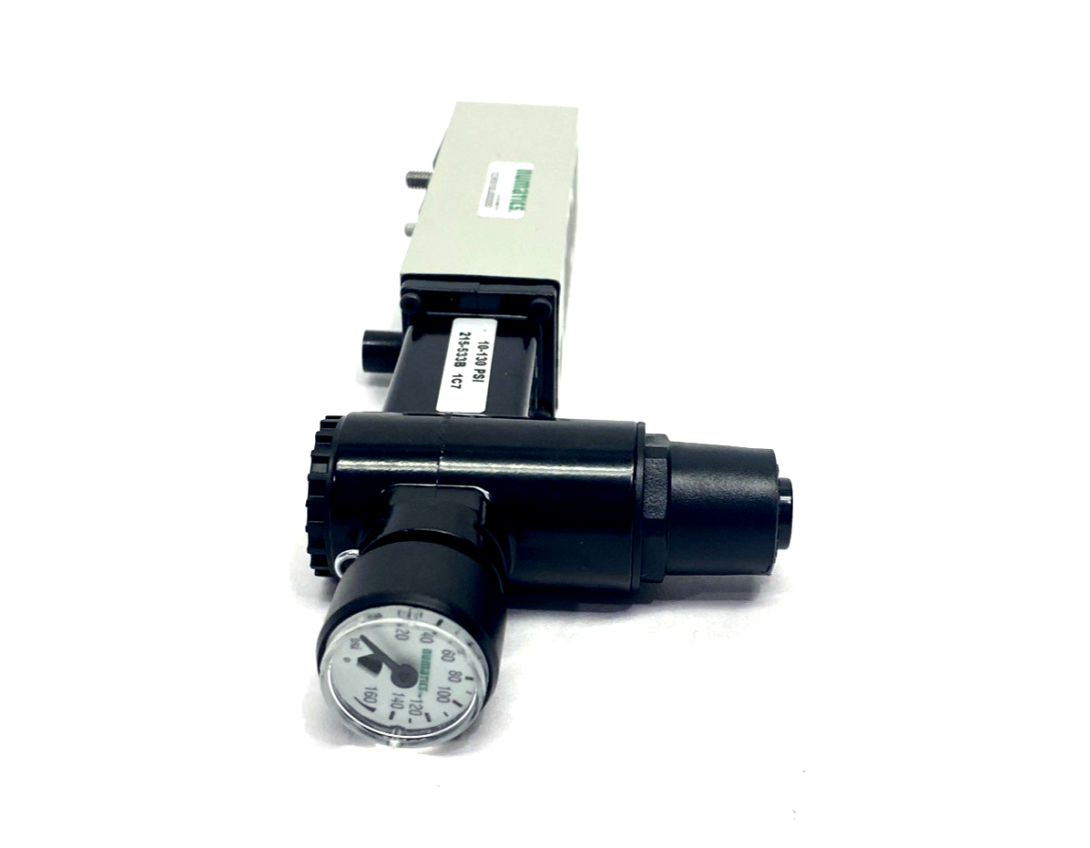 122RS100J000000 | Numatics Pneumatic Manifold Sandwich Regulator 10-130 PSI - New – Open box - Maverick Industrial Sales