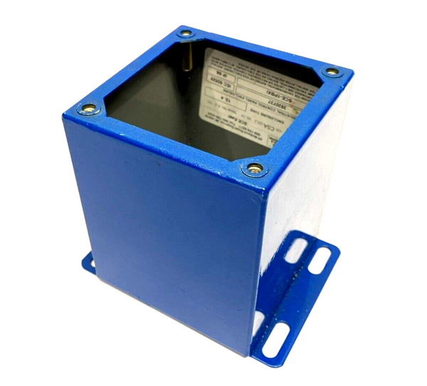 Saginaw SCE SCE-1PBXI Single Pushbutton Enclosure, 4"x4"x4.75" Blue, NO LID - Maverick Industrial Sales