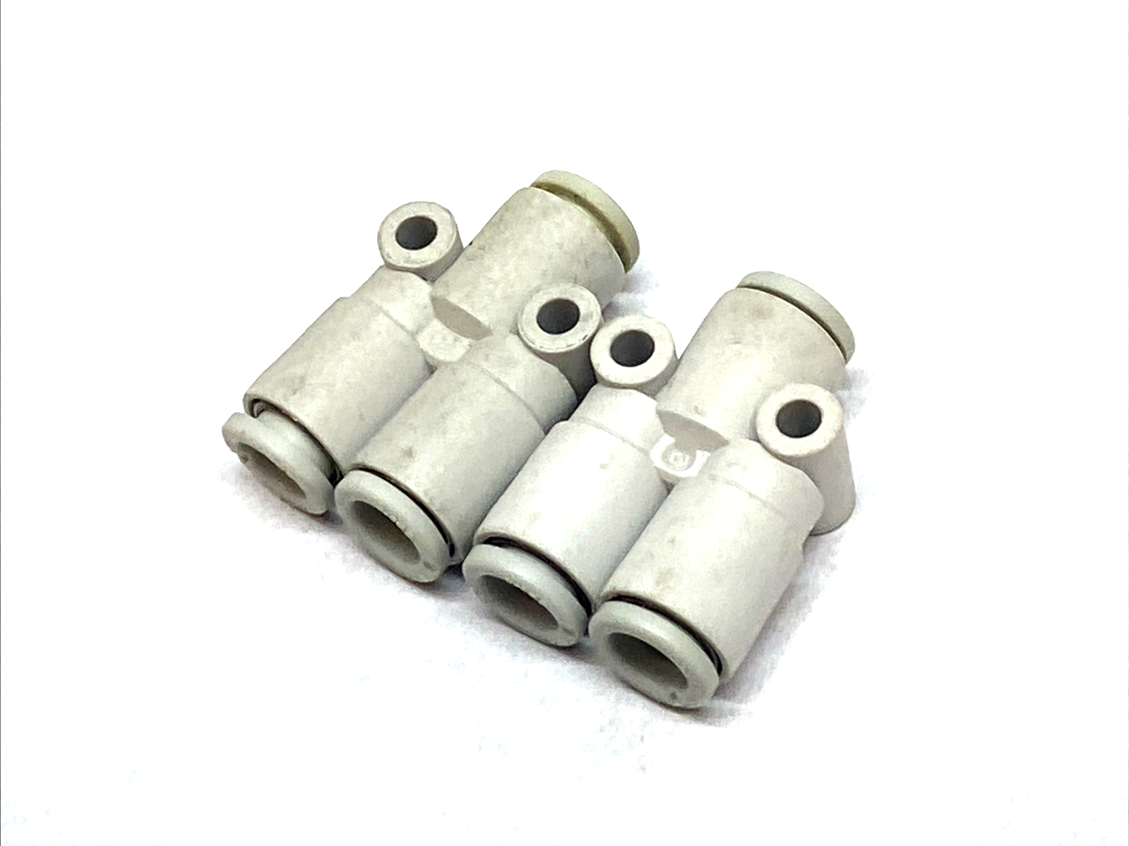 KQ2U06-00A | SMC Union Y Fitting 6mm Push-In Tube 3-Way One-Touch LOT OF 2 - Used - Maverick Industrial Sales