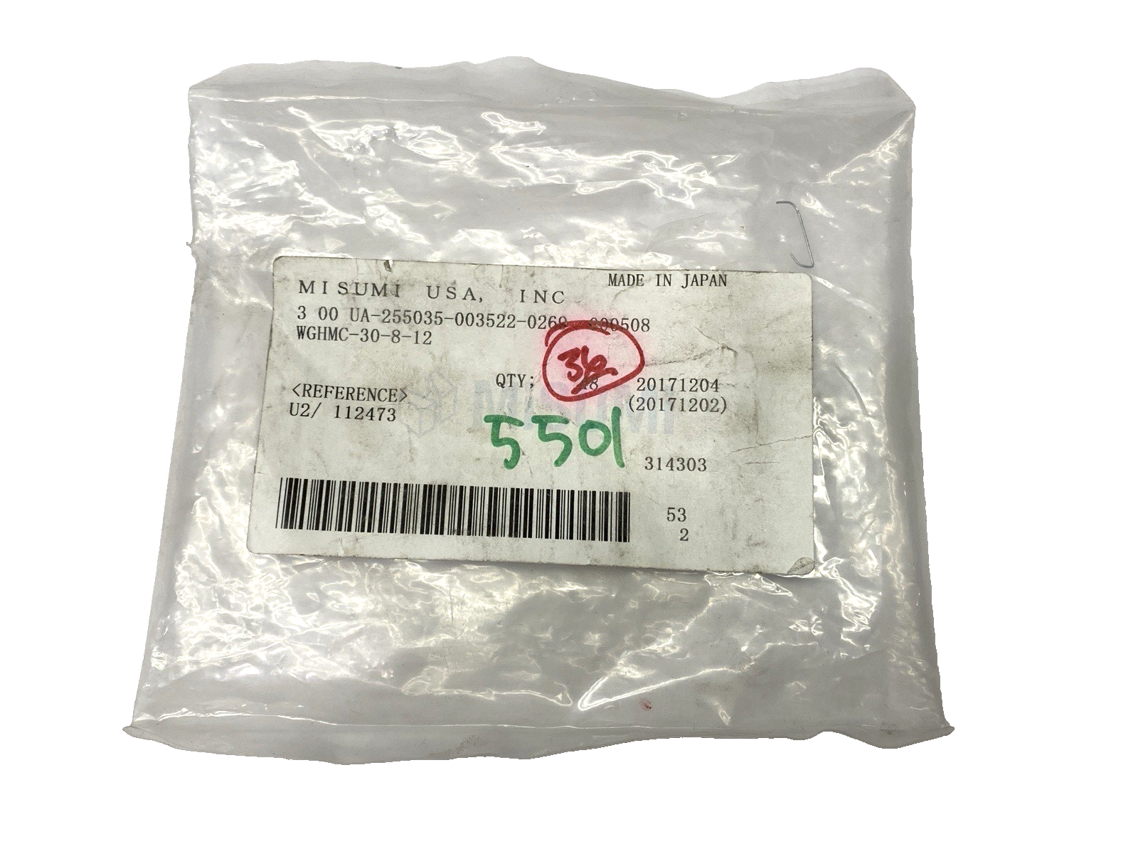 WGHMC-30-8-12 | Misumi Carbon Steel Straight Guide 30mm x 8mm x 12mm LOT OF 30 - New Other - Maverick Industrial Sales