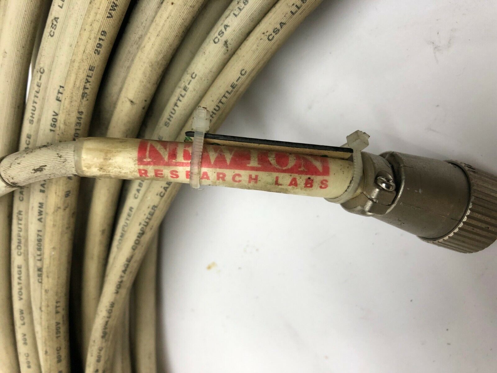 Newton Research Labs 7103-10-100 10-Pin Industrial Camera Sensor Cable Cordset - Maverick Industrial Sales
