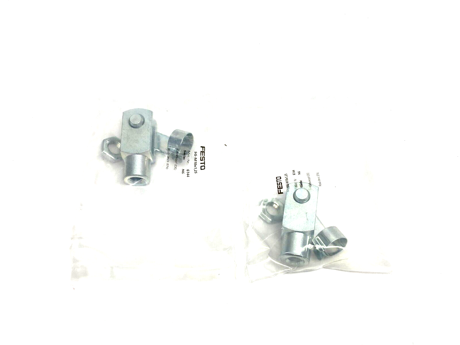 Festo SG-M10x1,25 Rod Clevis 6144 LOT OF 2 - Maverick Industrial Sales