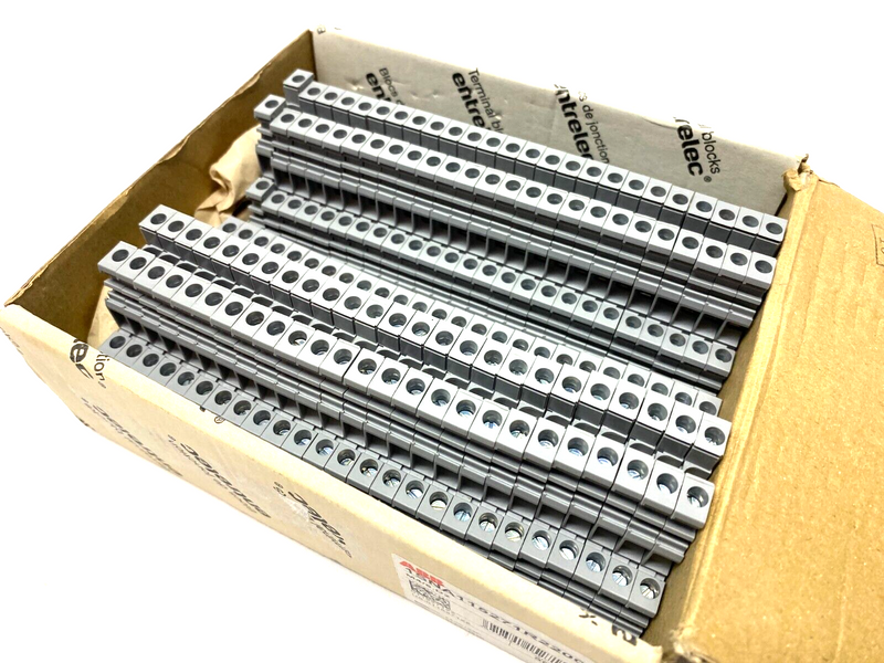 ABB Entrelec 1SNA115271R2200 Two-Stage Terminal Block Gray M4/6.D2 BOX OF 50 - Maverick Industrial Sales