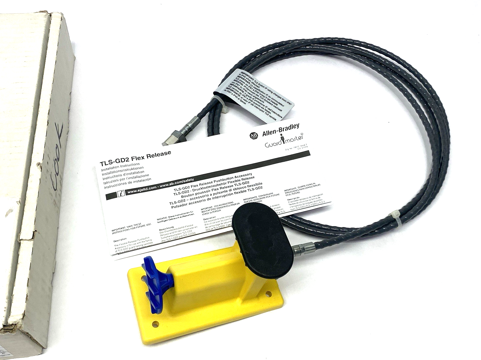 440G-A27357 | Allen Bradley Ser. A Guardmaster TLS-GD2 Flexible Release Cable 3m - New – Open box - Maverick Industrial Sales