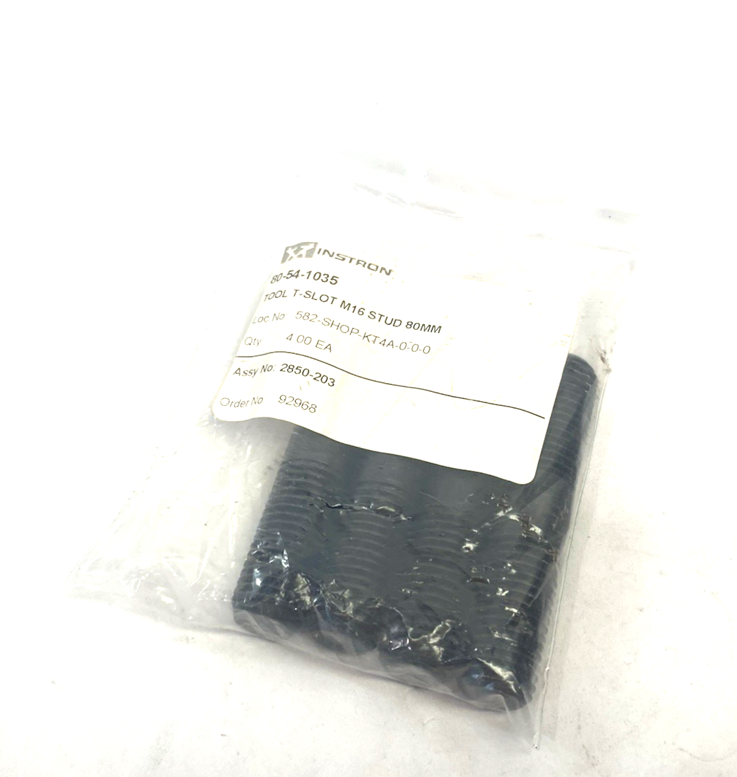Instron 80-54-1035 Tool T-Slot Stud M16 80mm 4-PACK - Maverick Industrial Sales