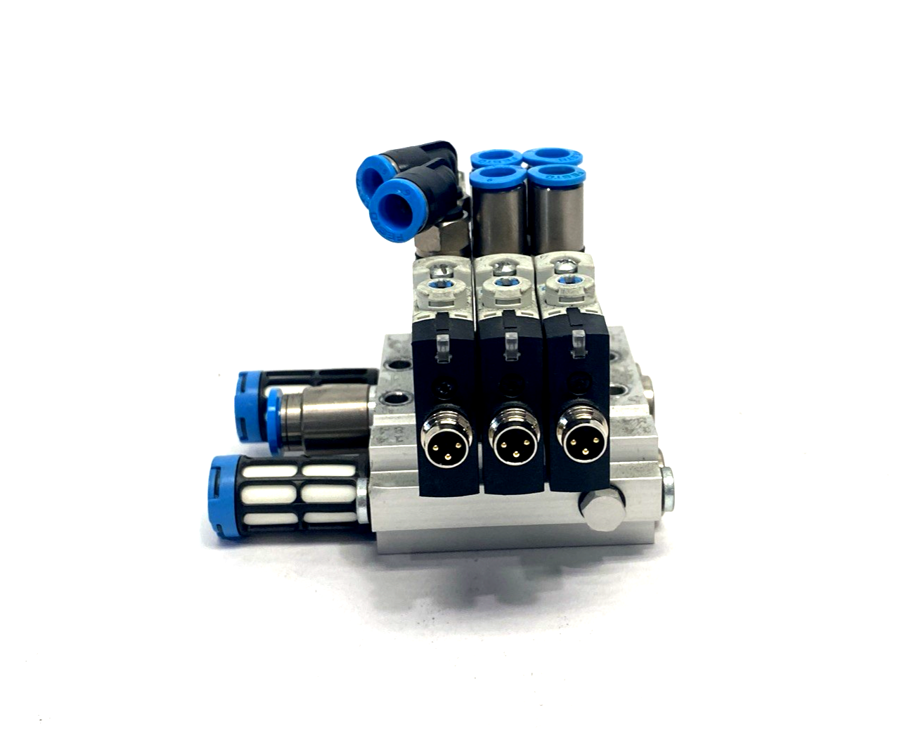 Festo VUVG-L10-P53C-T-M7-1P3 3-Station Solenoid Valve Manifold 566476 - Maverick Industrial Sales