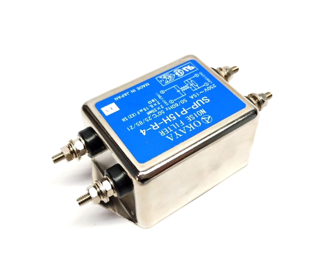 Okaya SUP-P15H-R-4 Noise Filter 250V 15A - Maverick Industrial Sales
