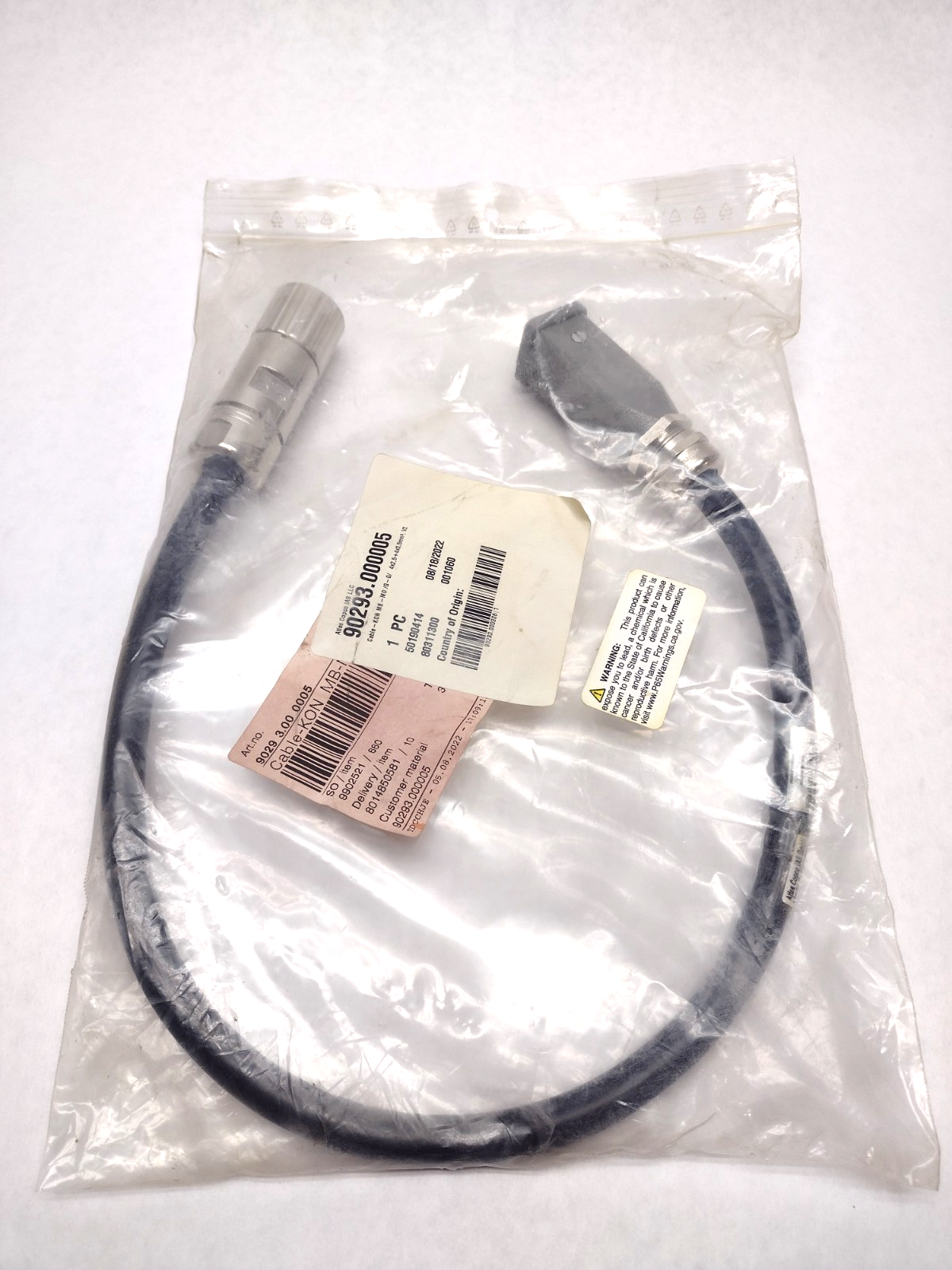 Atlas Copco 90293.000005 Cable - KON MB-MO/G-G/ 4 x 2,5 + 4 x 0,5mm V2 - Maverick Industrial Sales