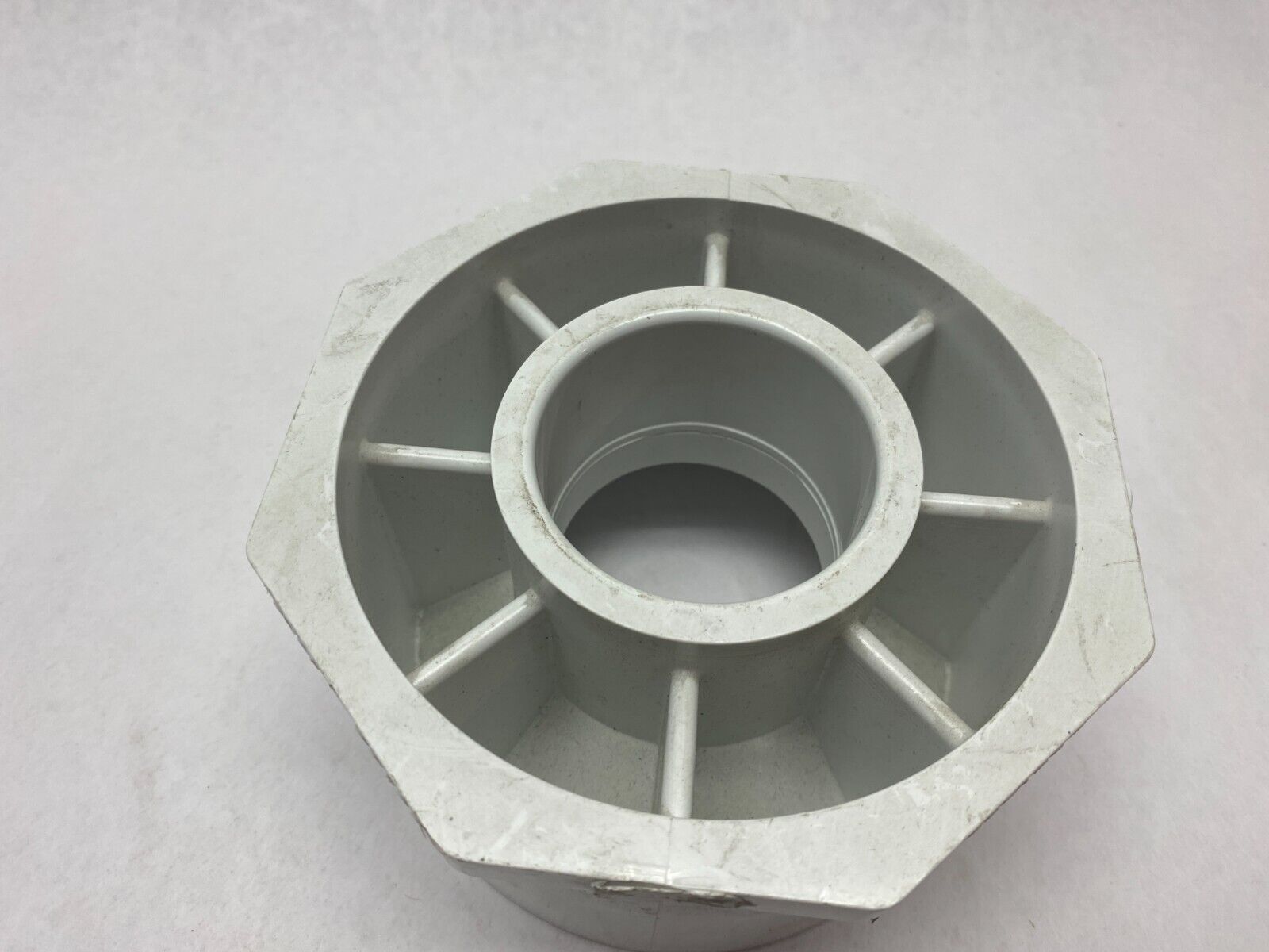 Spears 437-486 Flush Style Reducer Bushing SCH40 5" x 2" PVC White - Maverick Industrial Sales