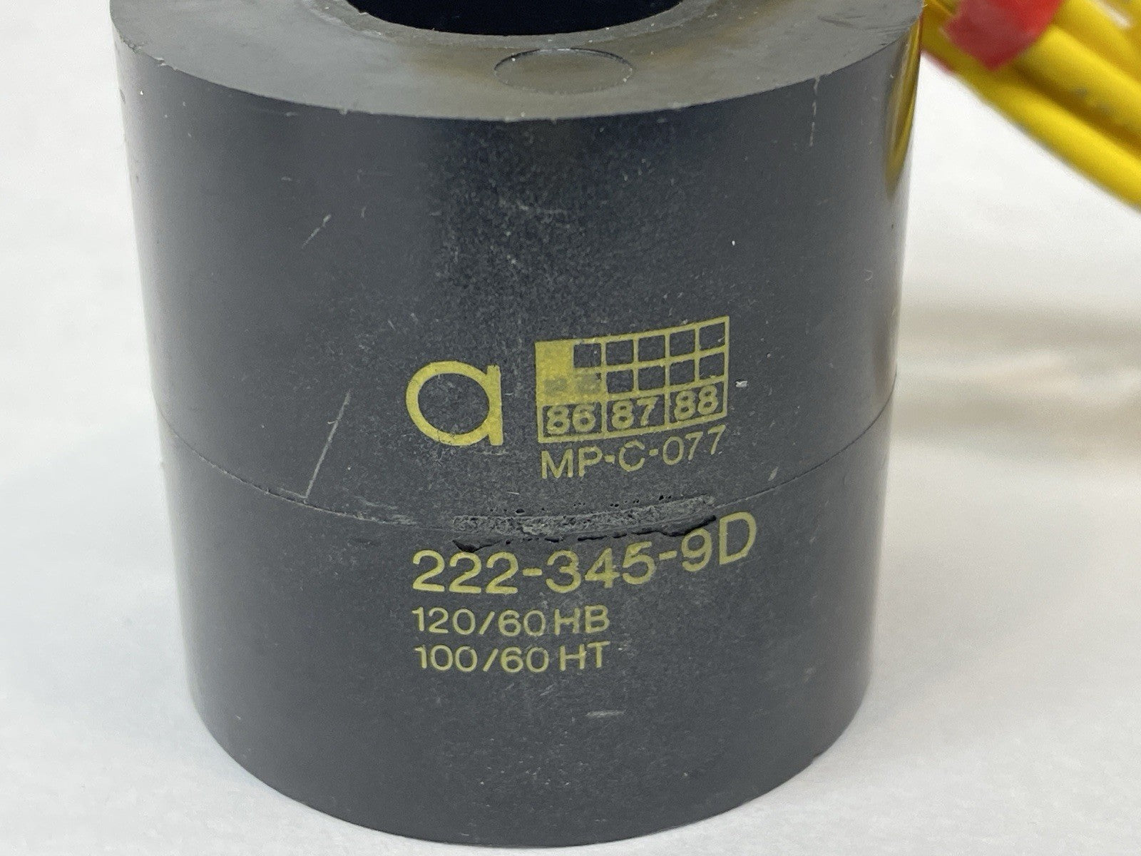 222-345-9-D | Asco Red Hat Solenoid Valve Coil 120/60 HB - New – Open box - Maverick Industrial Sales